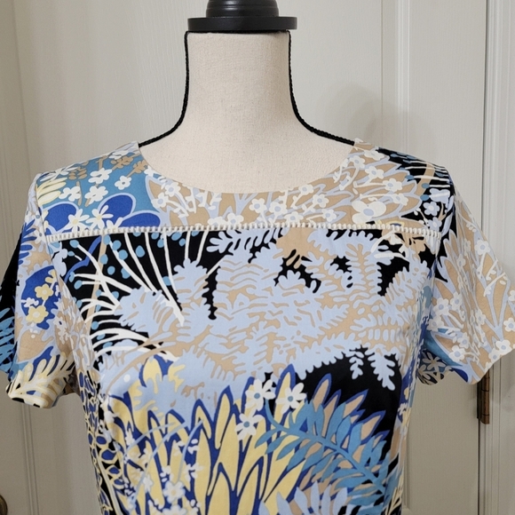 Talbots Size 10 Botanical Garden Sheath Dress.  Excellent, Like New Condition - Picture 4 of 16